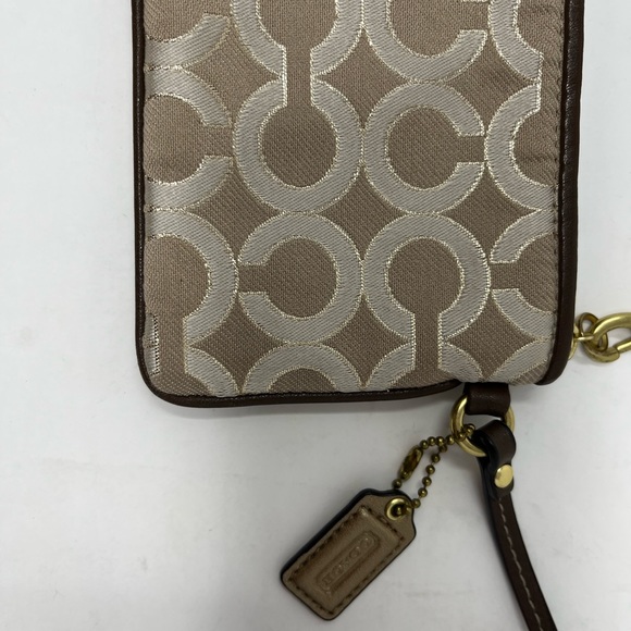 Coach Optic Wristlet Brown Bag - Picture 4 of 7